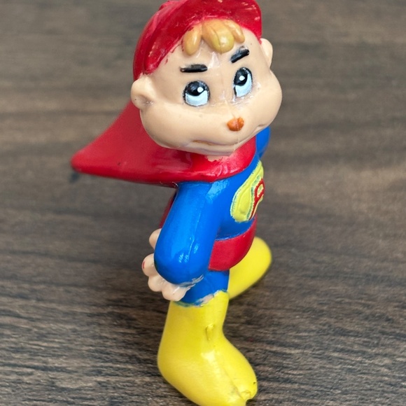 VINTAGE Alvin & the Chipmunks SUPER HERO ALVIN PVC Figure Bagdasarian 1983 CBS - Picture 4 of 8